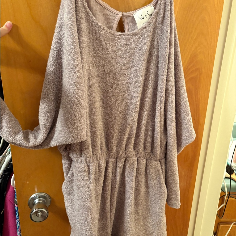 Sadie & Sage Plush Mauve Romper
